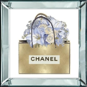 Tablou multicolor din sticla 40x40 cm Bag C Gold 2 Ter Halle