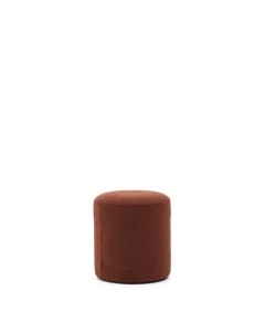 Taburet rotund maro teracota din textil 43 cm Kaeli Kave Home