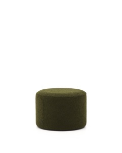 Taburet rotund verde din textil 60 cm Kaeli Kave Home