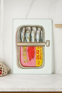 Tocator dreptunghiular multicolor din sticla 20x30 cm Kes-00036 The Home Collection