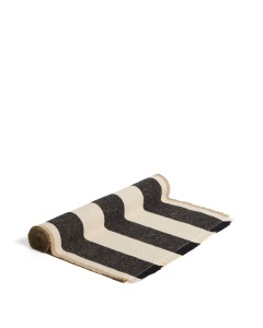 Traversa masa crem/neagra din fibre naturale 50x150 cm Daltan Kave Home