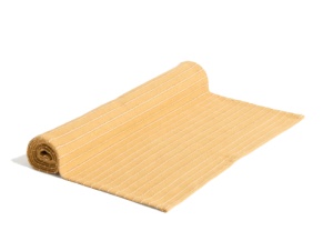 Traversa masa galben mustar din bumbac 50x150 cm Noria Kave Home