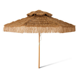 Umbrela pentru plaja maro din fibre naturale Patio HKliving