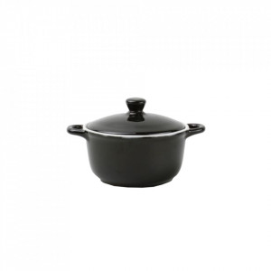Vas de copt negru din ceramica 390 ml Teglia Aerts