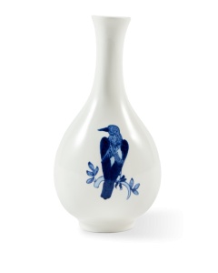Vaza alba/albastra din ceramica 17 cm Small Bird Pols Potten