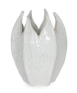 Vaza alba din ceramica 34 cm Olyssia Bizzotto