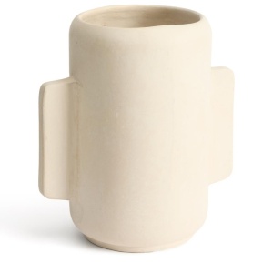 Vaza decorativa alba din hartie 38 cm Mireni Kave Home