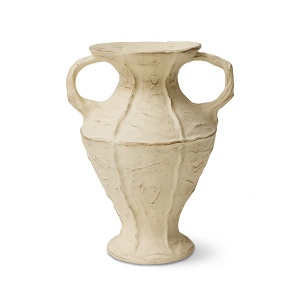 Vaza decorativa crem din ceramica 35 cm New classics HKliving
