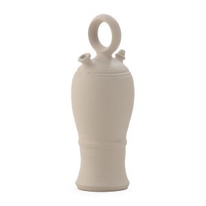 Vaza decorativa gri din ceramica 34 cm Botijo Art Thai Natura