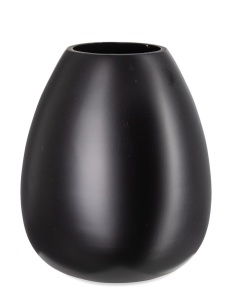 Vaza decorativa neagra din metal 24 cm Mythri Bizzotto