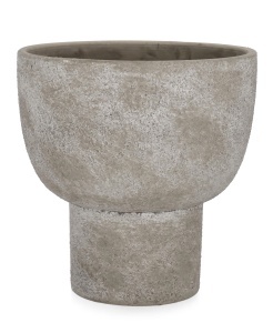 Vaza gri din ceramica 21 cm Hector H Bizzotto