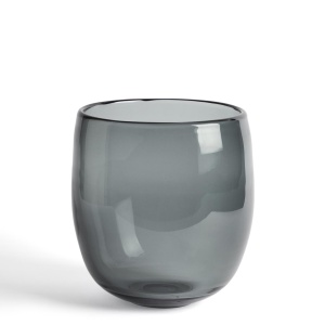 Vaza gri din sticla 25 cm Sirau Kave Home