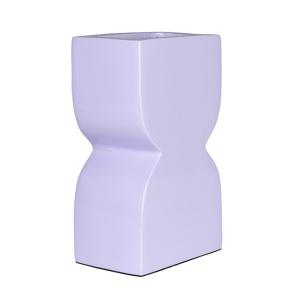 Vaza mov din metal 20 cm Shiny Zuiver
