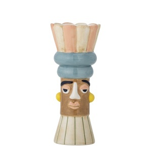 Vaza multicolora din ceramica 17cm Minio Bloomingville