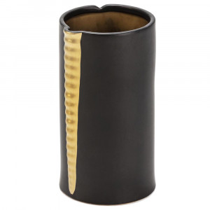 Vaza neagra/aurie din ceramica 31 cm Conti Thai Natura