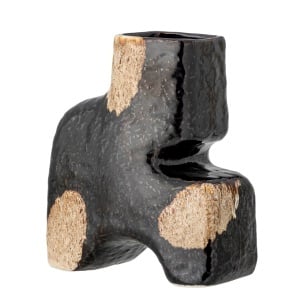 Vaza neagra din ceramica 20 cm Ollia Bloomingville