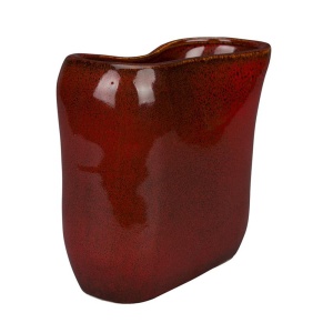 Vaza rosie din ceramica 18 cm Edna Dutchbone