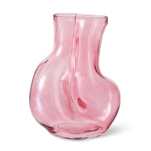 Vaza roz din sticla 22 cm Justine HKliving