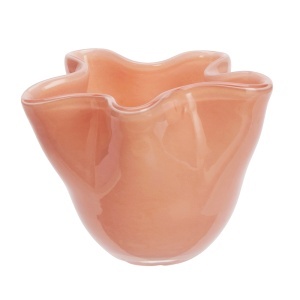 Vaza roz din sticla 9 cm Calliope Madam Stoltz