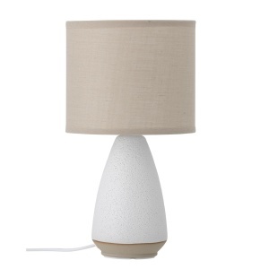 Veioza alba din ceramica 28 cm Paprica Bloomingville