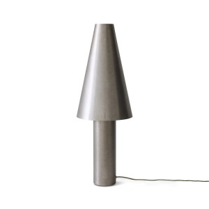 Veioza argintie din metal 71 cm Cone HKliving