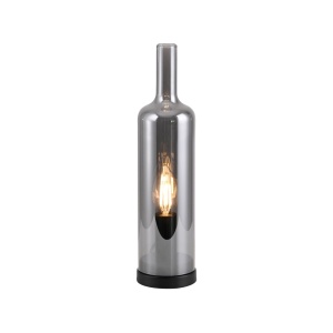 Veioza argintie din sticla 34 cm Bottle Zuma Line