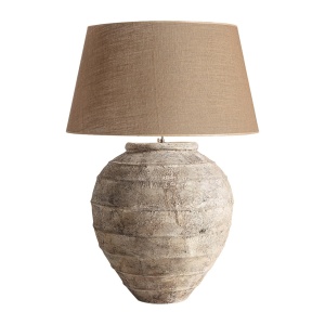 Veioza bej/maro din ceramica 105 cm Sia Vical Home