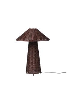 Veioza maro din ratan 40 cm Dou Ferm Living