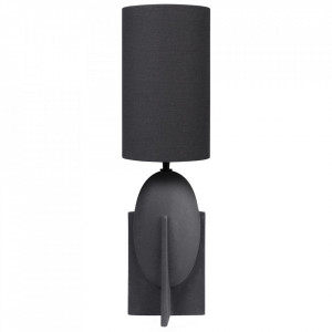 Veioza neagra din ceramica 64 cm Ovo Versmissen