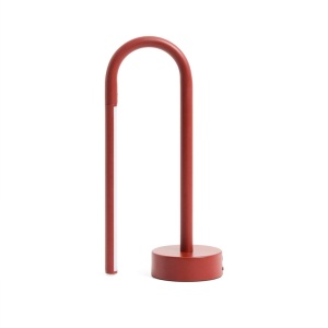 Veioza portabila rosie din metal 30 cm Bow Kave Home