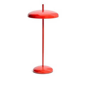 Veioza portabila rosie din metal 35 cm Porte Kave Home