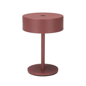 Veioza rosu marsala din metal 15 cm Mini Zuiver