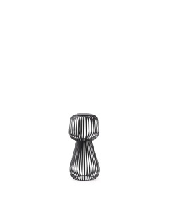 Veioza solara neagra din metal 42 cm Reiba Kave Home