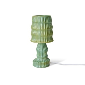 Veioza verde din ceramica 34 cm Tone HKliving