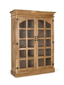 Vitrina maro din lemn 180 cm Display Giner y Colomer