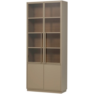 Vitrina maro mud din lemn 236 cm Casa Woood