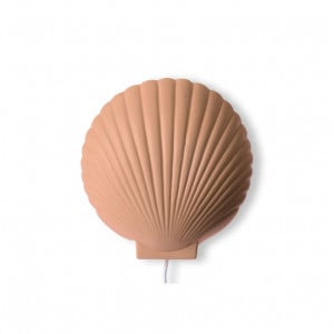 Aplica maro din ceramica Terra Shell HK Living