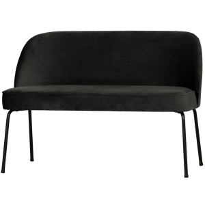 Banca neagra din catifea 120 cm Vogue Woood