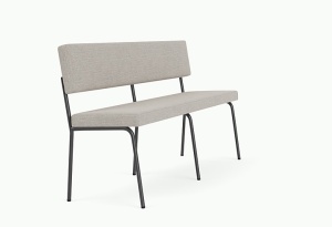 Banca neagra/gri din metal 160 cm Monday Sydney -22 FEST