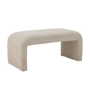 Bancheta crem din textil 100 cm Bobbie Bloomingville