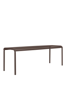 Bancheta exterior maro ciocolata din metal 130 cm Dapple Ferm Living