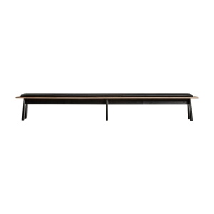 Bancheta neagra/maro din lemn 350 cm Nara Vical Home