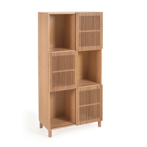 Biblioteca maro din lemn 170 cm Beyla Kave Home