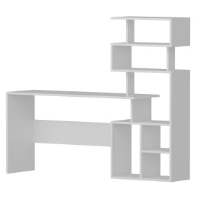 Birou cu etajera alb Next The Home Collection
