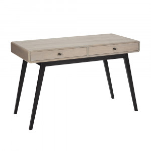 Birou maro/negro din lemn 55x120 cm Udons Thai Natura