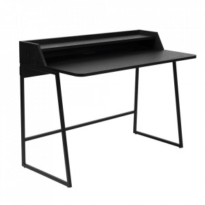 Birou negru din metal 60x120 cm Giorgio Quiet Object