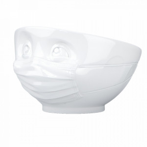 Bol alb din ceramica 500 ml Hopeful White Tassen