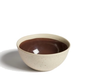 Bol bej/maro din ceramica 17 cm Nale Kave Home