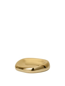Bol decorativ auriu din metal 18x18 cm Bellure Ferm Living