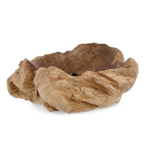 Bol decorativ maro din lemn 22 cm Izara Bizzotto